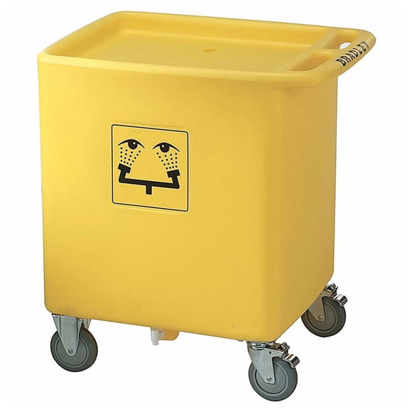 Bradley S19-399 Waste Cart Assembly for S19-921, 56 Gallon Capacity, 29-3/4" x 22-1/3" x 33"