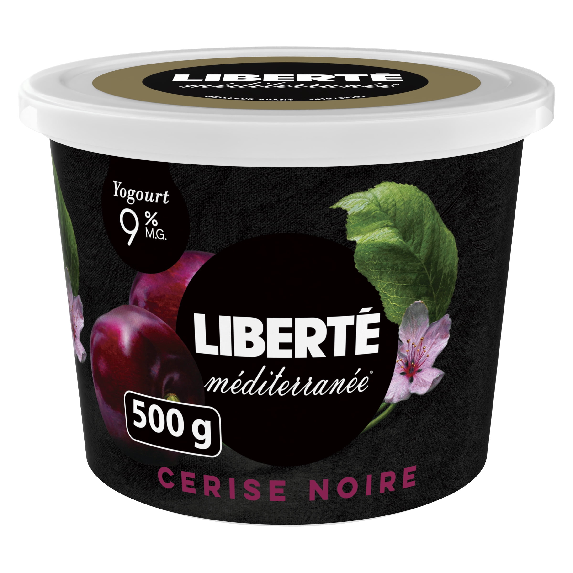 Liberté Méditerranée 9% Yogurt, Black Cherry, 500 g