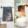thumbnail image 7 of Dreamtimes Beautiful Sunset Peaks Cotton Towel Set 2PCS, Quick Drying Bath Towels, Soft and Breathable Hand Towel WashCloths for Kitchen, Bathroom, Gym, Beach, 7 of 7