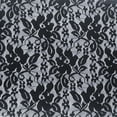 thumbnail image 2 of 60" Wide Nylon Spandex Floral Lace Fabric by the Yard – (87 GSM) 4-Way Stretch, Anti-Wrinkle & Breathable Fabric for Lingerie, Draperies, Wedding Gowns & DIY-Black, 2 of 4
