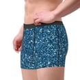 thumbnail image 2 of Yiaed Blue Glitter Print Men's Soft Cotton Boxer Shorts Breathable Boxers Underwear Moisture-Wicking Underwear Stretch Boxer Briefs for Man-Large, 2 of 5