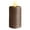 Cocoa Brown, variant on LumiPur Signature Natural Glow Flickering Flameless LED Wax Pillar Candle (3.5" x 7", Linen White)