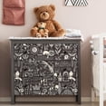 thumbnail image 4 of 17.5"x475" Dark Brown Gothic Magic Witchy Wallpaper Peel and Stick Waterproof Alchemy Themed Wallpaper for Bathroom Accent Wall Paper Bat Candle Occult Symbols Latin Words Spirit Contact Paper, 4 of 7