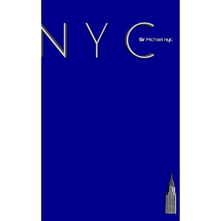 NYC Chrysler building bright blue classic grid page notepad $ir Michael Limited edition : NYC Chrysler building bright blue classic grid page notepad (Hardcover)