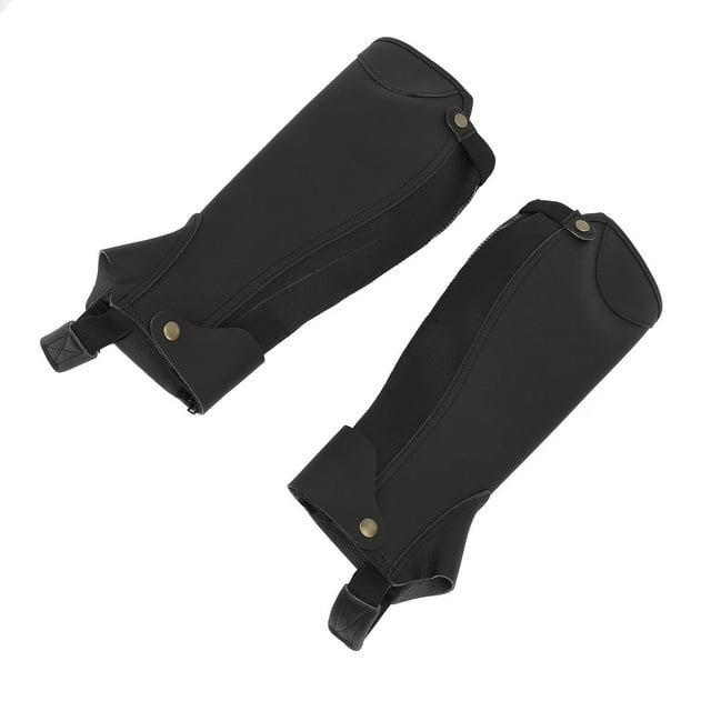 Demi-Chaps d'Équitation en Tissu Respirant à 3 Couches, Conçus avec une Structure à 3 Couches, Ces Demi-Chaps Équestres Incluent une Couche Extérieure en Tissu Résistant à l'Abrasion pour une Meilleure Qualité