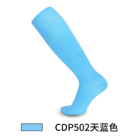 DNAKEN (3 Pairs) baseball socks softball socks grip socks soccer compression socks men for Youth & Adult kids toddler soccer socksPure -colored thin high tube sports long socks