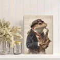 thumbnail image 2 of Steampunk Frog Saxophone Canvas Wall Art 15.75x11.81 Inches, 2 of 8