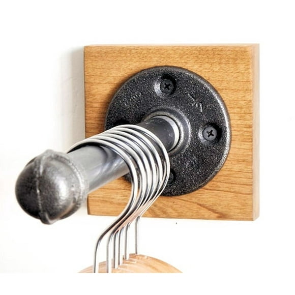 Perchero Vintage Furniture World Brida Y Base De Madera Organizador