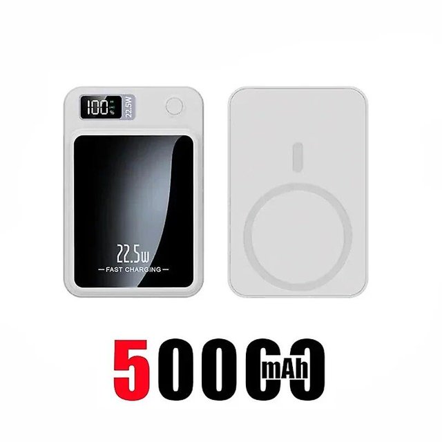 Banco de energía inalámbrico Qi magnético, cargador rápido tipo C para iPhone 15, 14, 13, Samsung MaCsafe, 2024, 100000mAh