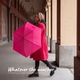 thumbnail image 4 of Knirps X4U My Clever Companion– 90cm Diameter Windproof Manual Open/Close Umbrella, Small and Compact Design for Travel and All Weather Protection, with Retractable Feature and Travel Case, Neon Pink, 4 of 8