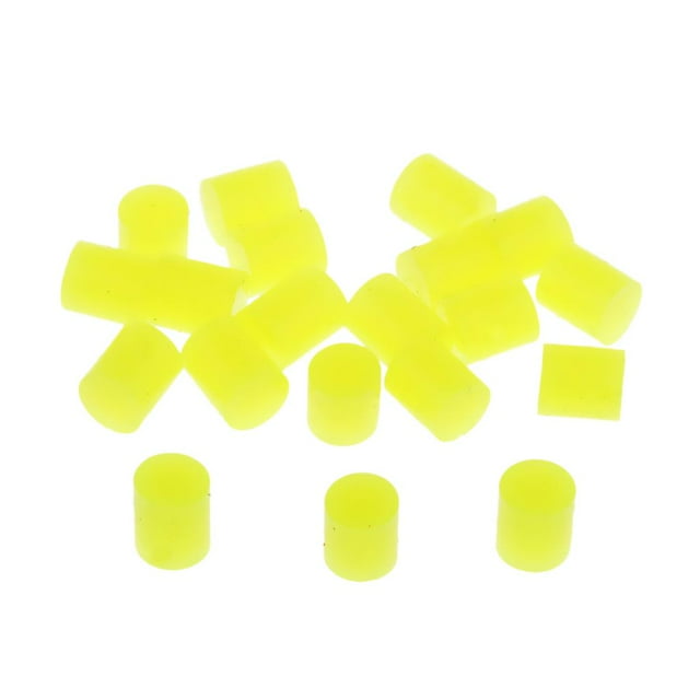 20 piezas de tapón de flotador de Silicona Macarena colores Amarillo