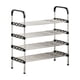 thumbnail image 2 of Sencillo zapatero de 5 niveles, organizador de almacenamiento de zapatos de tubería de acero galvanizado para la entrada, estantería de ahorro de espacio de 98x44x26cm para habitaciones de alquiler, 2 of 6