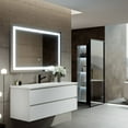 thumbnail image 3 of Eviva EVMR34-48X30-LED Lite Wall Mounted Modern Bathroom Vanity Backlit Lighted LED Mirror, 3 of 8