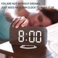 thumbnail image 3 of Reloj Despertador Digital, Gran Pantalla HD Luz Nocturna Inteligente Reloj Despertador Reloj Despertador para Niños Adolescentes Fashion Boy LED WD.WDQZL Hogar, 3 of 7