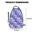 thumbnail image 2 of Fuzoiu flower crystal Skull Print 2 Pack Kick Mat Back Seat Protector With 3 Storage Pockets, Universal Car Seat Back Organizer For Kids Pets, Waterproof Backseat Protector For Most Car, 2 of 8