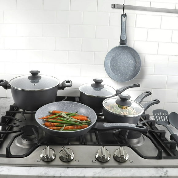 "Oster Bastone 10-Piece Speckled Cookware Set<br>"