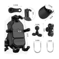 thumbnail image 3 of Soporte Porta Celular Antirrobo para Motocicleta Amortiguador NEGRO, 3 of 5