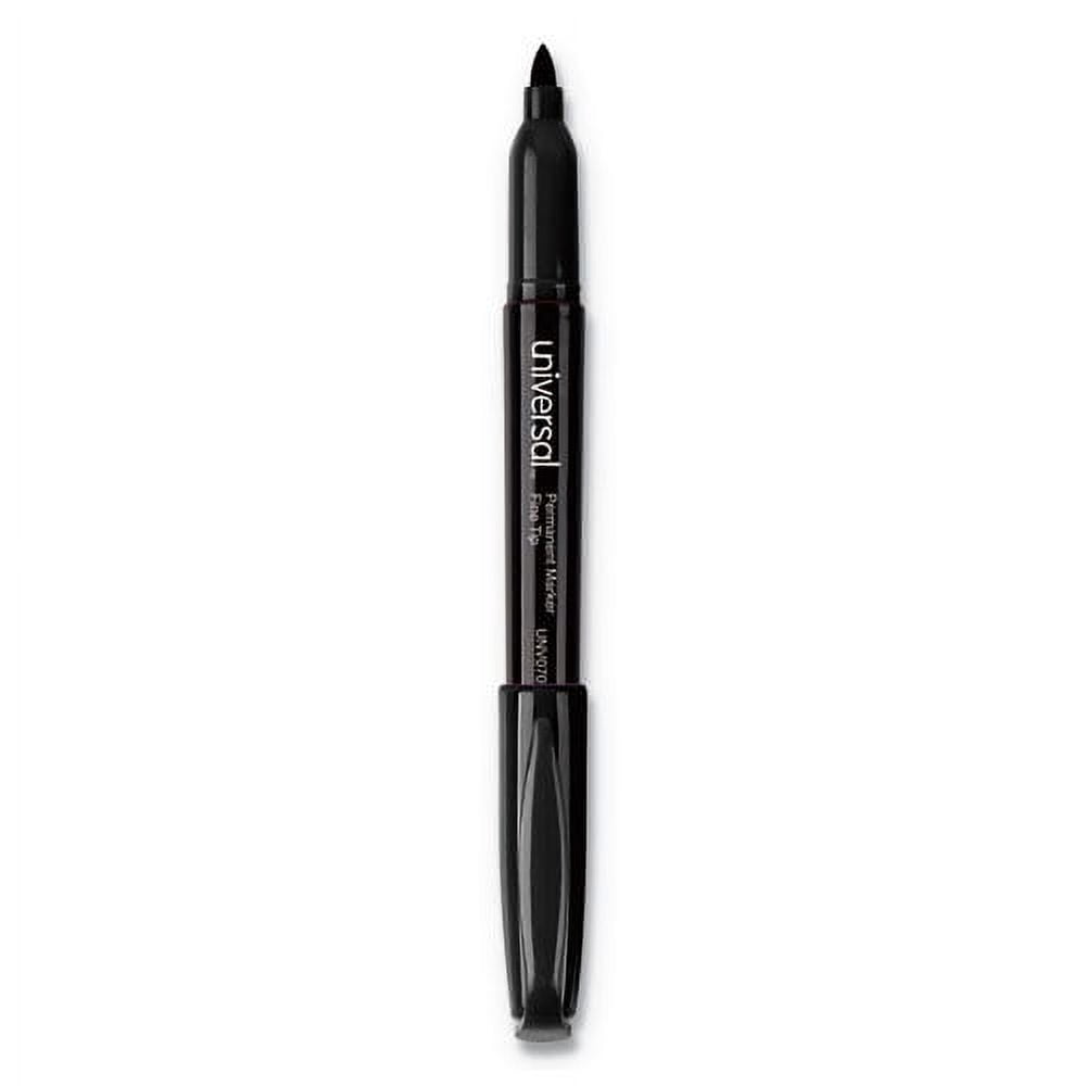 Pen-Style Permanent Marker Value Pack, Fine Bullet Tip, Black, 60/pack | Bundle of 2 Packs