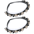 thumbnail image 1 of Diamantes de imitación doble flequillo peinado horquilla diadema accesorios para el cabello, diademas trenzadas con clips diademas giratorias MFZFUKR CPB-DE-LYY818-6, 1 of 5