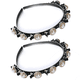 thumbnail image 1 of Diamantes de imitación doble flequillo peinado horquilla diadema accesorios para el cabello, diademas trenzadas con clips diademas giratorias Vhermosa, 1 of 5