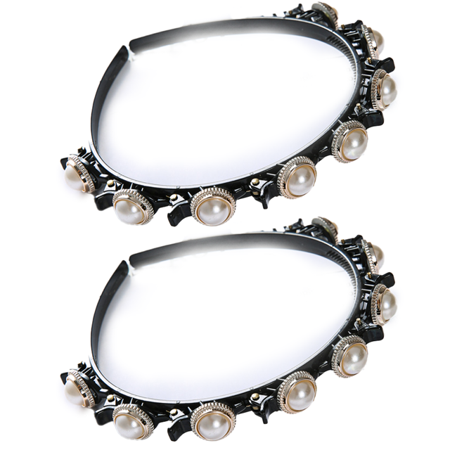 Diamantes de imitación doble flequillo peinado horquilla diadema accesorios para el cabello, diademas trenzadas con clips diademas giratorias MFZFUKR CPB-DE-LYY818-6