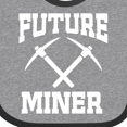 thumbnail image 4 of Inktastic Mining Future Miner Boys or Girls Baby Bib, 4 of 4