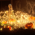 thumbnail image 3 of MoNiBloom 2 Pack 75Ft Multi-Functional Orange Color Tree Lights, Reusable 8 Modes Led Halloween Lights Indoor Outdoor Waterproof with Charge Power, Time Setting Function, and 200 Bulbs, 3 of 10
