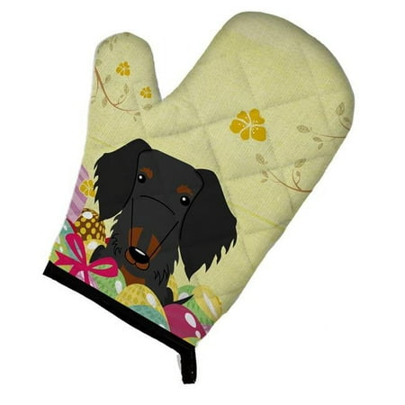 

Easter Eggs Wire Haired Dachshund Black & Tan Oven Mitt