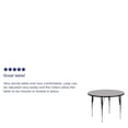 thumbnail image 2 of 42'' Round Grey Thermal Laminate Activity Table - Standard Height Adjustable Legs, 2 of 4