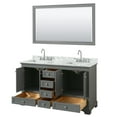 thumbnail image 3 of Wyndham Collection WCS202060DGBCMUNSM58 Deborah 60" Free Standing Double Vanity Set - Dark, 3 of 7