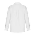 thumbnail image 4 of Annhoo Womens Fall Tops Casual Lapel Long Sleeve Button down Shirts Fashion Business Work Lounge Blouse Tees, 4 of 5