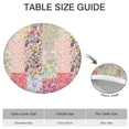 thumbnail image 6 of Pioneer Flower Floral Print Pattern Round Fitted Tablecloth with Elastic Edge,Dining Table Cover Waterproof,Outdoor Round Tablecloth for Camping,Dining,Indoor and Outdoor, 6 of 7