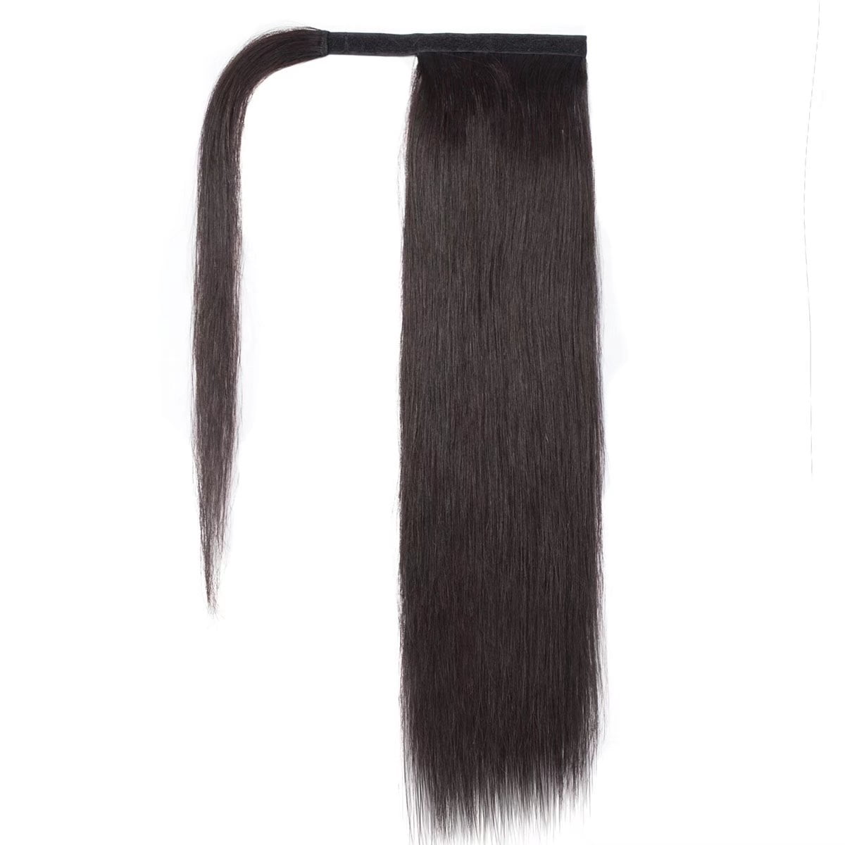 MY-LADY Women Clip in Ponytail Thick 100% Remy Human Hair Extensions Warp Around One piece Hairpiece Straight