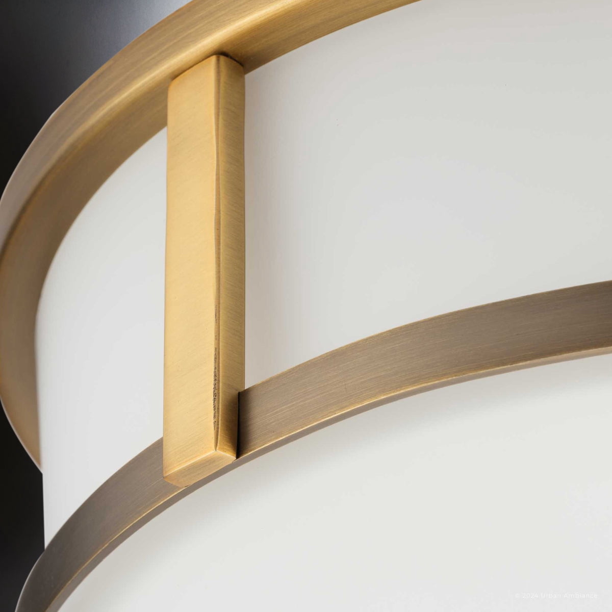 Luxury Modern Farmhouse Ceiling Light, Vintage Brass, UHP4598