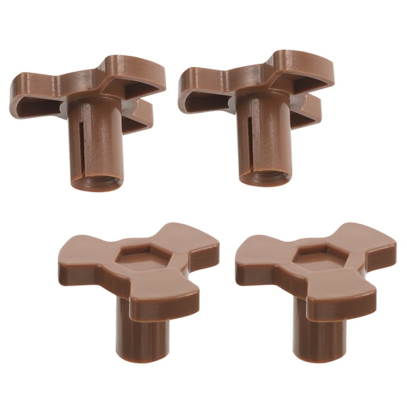4Pcs Plastic Microwave Turntable Coupler Oven Shaft Holder Glass Tray Guide Support