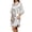 White, variant on Women's 2 Piece Satin Pajama Set Fuzzy Fur Trim Pajama Lounge Sets Pj Sleepwear Party Holiday Day Pajamas