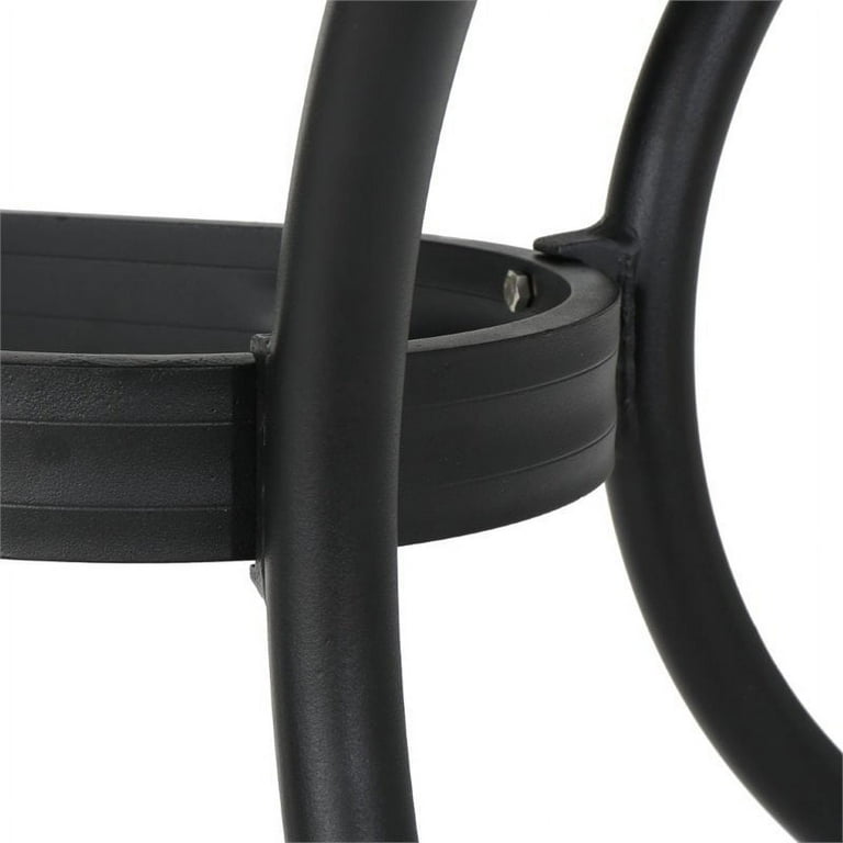 Cayman black sand rectangle aluminum outdoor dining sale table