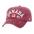 thumbnail image 1 of AWZXDE Canada Day Summer Sun Protection Baseball Cap Fashionable Adjustable Hat Embroidered Maple Leaf Womens Baseball Cap, 1 of 3