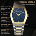 thumbnail image 4 of Geoffrey Beene Men's Two Tone Gold Stainless Steel Dress Watch Classic Quartz, Elegant Design, Water-Resistant, 4 of 7
