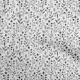thumbnail image 1 of oneOone Cotton Poplin Twill Gray Fabric Leaves Craft Projects Decor Fabric Printed By The Yard 56 Inch Wide, 1 of 4