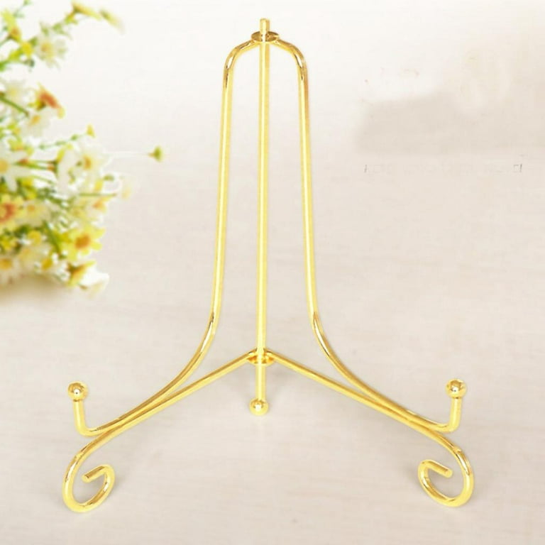 Vintage Gold Ornate Picture Stand Easel Plate Photo Holder Auction