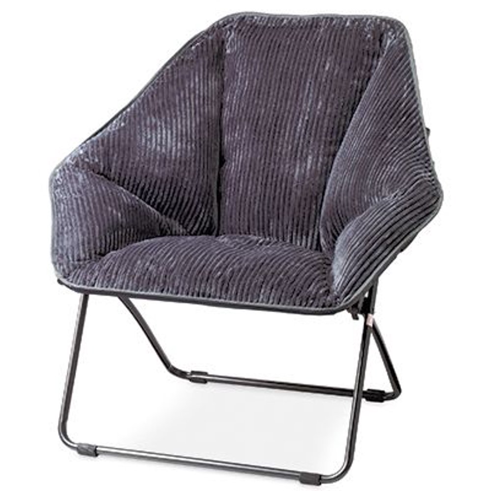 Zenithen Limited IC576STV06 Hexagon Dish Chair, Gray Fabric Walmart