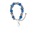 thumbnail image 2 of Delight Jewelry Silvertone True Love Infinity Sign Blue Paw Print Bead Bracelet, 7"+2", 2 of 4