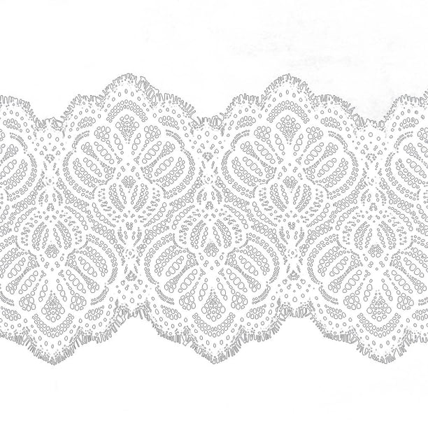 Jumpingount Cordones de encaje de 25cm para pestañas, diseño especial, multiusos, tela que combina con todo, faldas de boda, cortinas decorativas Accesorios de disfraces Jumpingount AP013902-01