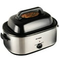 thumbnail image 3 of Superjoe 24 Quart Roaster Oven with Self-Basting Lid Electric Turkey Roaster Oven with Removable Pan, Stainless Steel, Sliver, 3 of 8