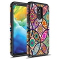 thumbnail image 1 of Rosebono Compatible avec LG Stylo 5 / Étui LG Stylo 5 Plus, Étui Hybride Mince à Double Couche Antichoc avec Étui de Protection Graphique pour LG Stylo 5/Stylo 5+ (Mandala Coloré), 1 of 4