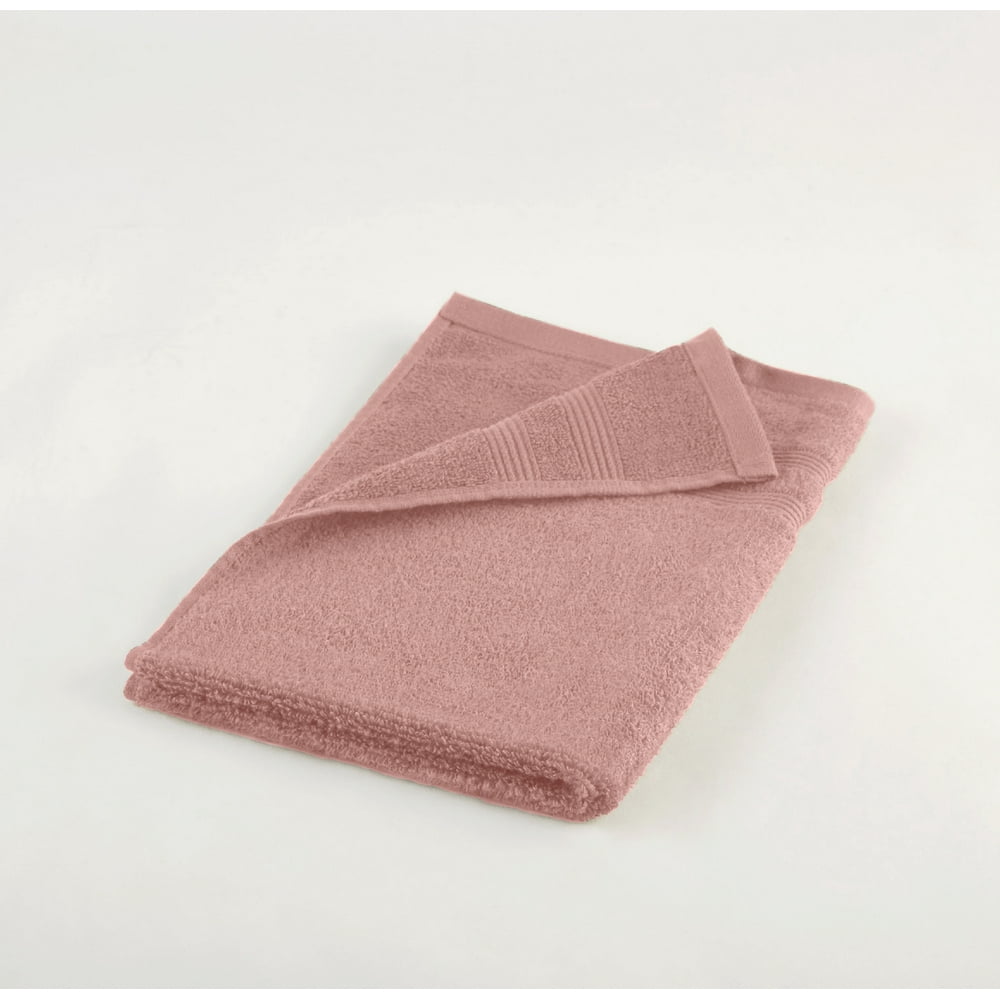 Mainstays Performance Solid Hand Towel Dusty Rose