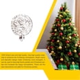 thumbnail image 3 of Dalazy PVC Christmas Tree Ball Pendant Detachable Hanging Round Solid Color Office Classroom Parties Decor Ornament Supplies Silver, 3 of 6