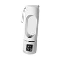 thumbnail image 4 of Licuadora portátil versátil compacto recargable taza de exprimidor eléctrico 12 calde de acero inoxidable para actividades deportivas comida para, 4 of 8