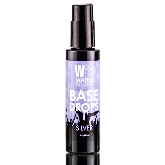 Silver , Tressa Watercolors Base Drops (4 oz) , Hair Scalp - Pack of 2 w/ SLEEK Teasing Comb